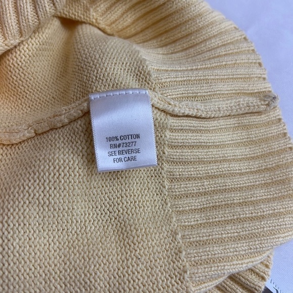 Croft & Barrow Yellow Turtleneck Sweater | Size XL - Picture 8 of 8
